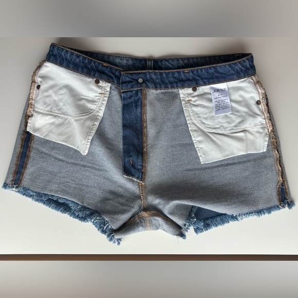 JOE’S High Rise Blue Theresa Jean Shorts with Distressed Hem Size 31 - Picture 12 of 12